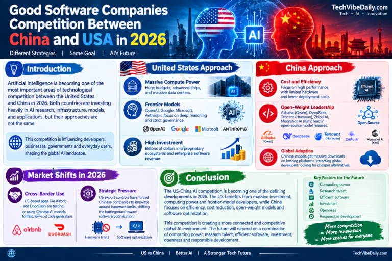 Good Software Companies Competition Between China and USA in 2026